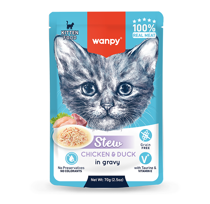 WANPY Stew Chicken & Duck For Kitten