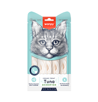 WANPY Creamy Treat - Tuna & Codfish For Cat