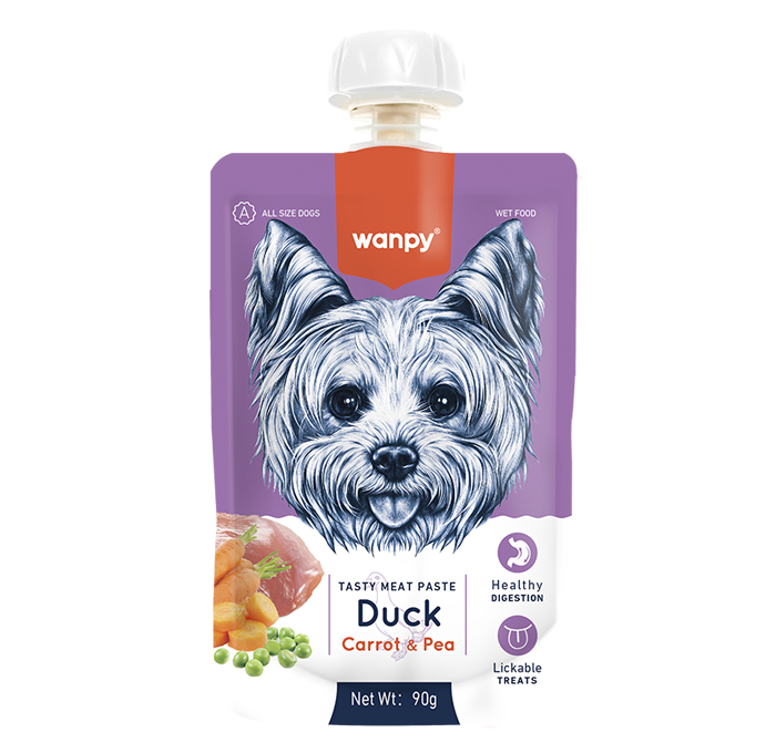 WANPY Tasty Meat Paste: Duck + Carrot & Pea For Dog