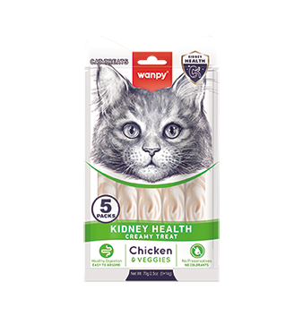 WANPY Kidney Care Creamy Treat Chicken &amp; Veggies For Cat