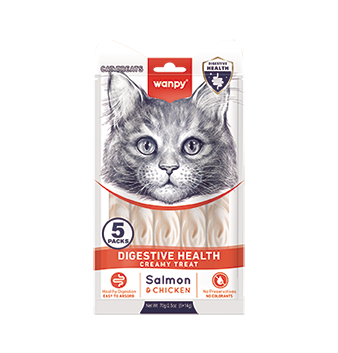 WANPY Digestive Health Creamy Treat Salmon &amp; Chicken For Cat