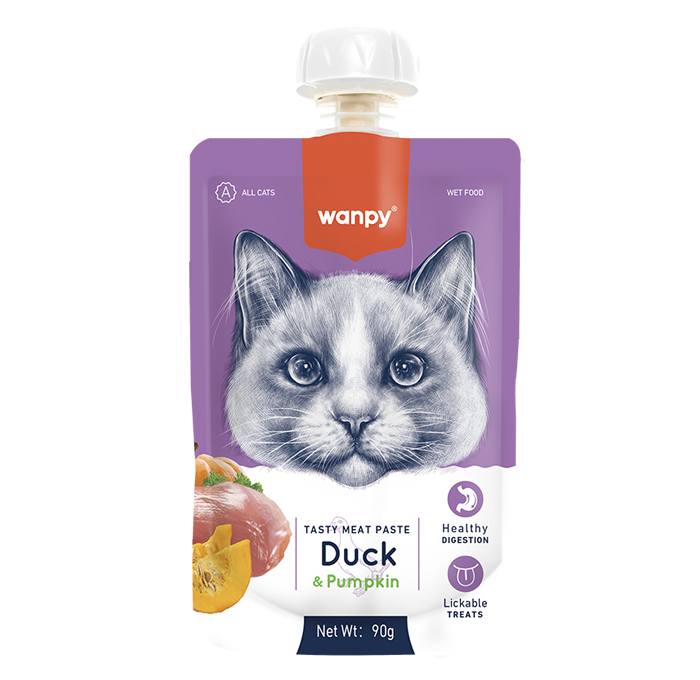 WANPY Tasty Meat Paste: Duck + Pumpkin For Cat