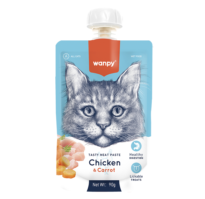 WANPY Tasty Meat Paste: Chicken + Carrot For Cat