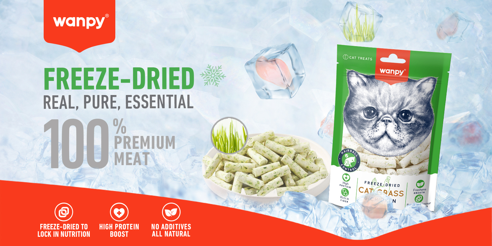 Freeze-Dried Shrimp Cat Treats | Wanpy
