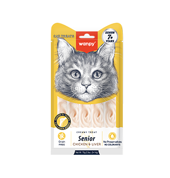 WANPY Creamy Treat For Senor 7+ Chicken &amp; Liver